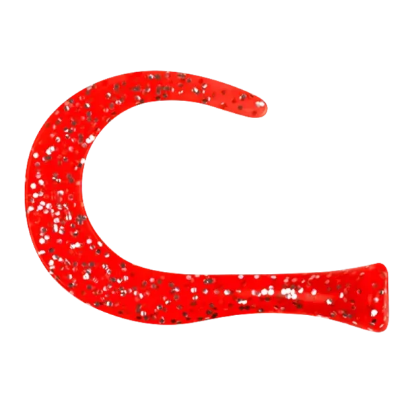 Guppie Tails, rot Glitter